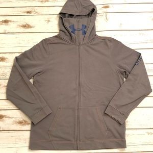 Under Armour Zip Hoodie Jacket Grey Youth XL